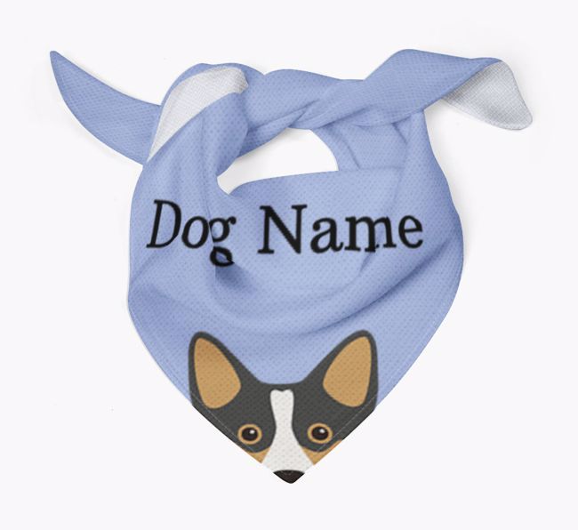 Personalized Dog Bandana with Peeking Yappicons for {dogsName}